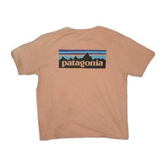 Patagonia P-6 Logo Organic Cotton Tee | Large | Desert Orange Sustainable Flaw