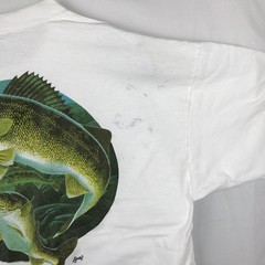 Used 90’S TSFORIGINALS fish print animal t-shirt made in USA men’s size XXL …