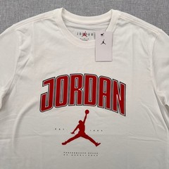 NEW Jordan Jumpman Graphic Logo T Shirt Men XL White Red Basketball Streetwear