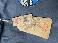U. S. Vintage Men’s Garment Dyed Charcoal Crew Neck Long Sleeve T-Shirt Tee $50