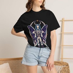 Alien Moth Astronaut Graphic T-Shirt