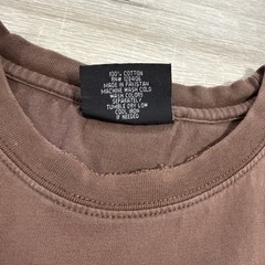 Red Ape Shirt Men’s 2XL Brown Colorblock Distressed Pocket Tee Cotton