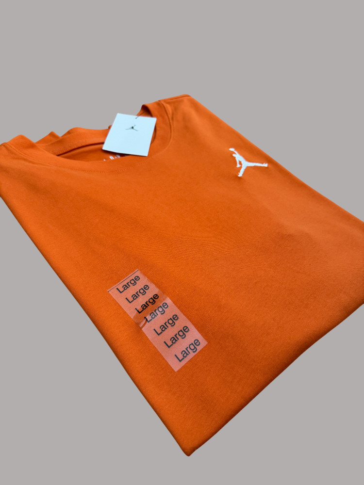 Nike Air Jordan Embroidered Jumpman T-Shirt Mens Sz M – L – XL – 2XL Orange New