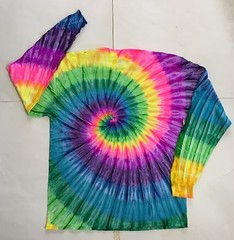 *New* 2XL – Sm Handmade Tie Dye, Classic Rainbow, Crew or V-Neck