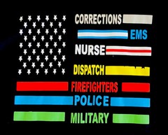 Support Police Military Firefighters Nurses Dispatch Tee T-Shirt
