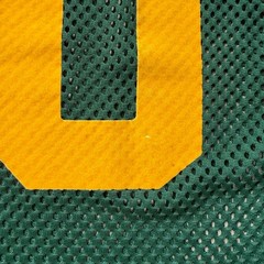 Vintage 80’s Russell Athletic Cropped Mesh Layer Football Jersey Size Large