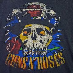 LUCKY BRAND Guns n Roses Mens XL Black Skull Casual Music Rock 80s Metal NWT