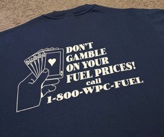 Vintage Hanes Heavyweight 50/50 Western Petroleum Blue T-Shirt Men’s L