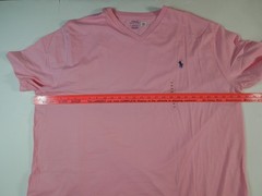 Men’s Size 3XB Polo Ralph Lauren short sleeve T-shirt V-neck Pink