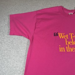 Vintage Fruit of the Loom Shirt Adult Extra Large Pink Made in USA Humor Mens