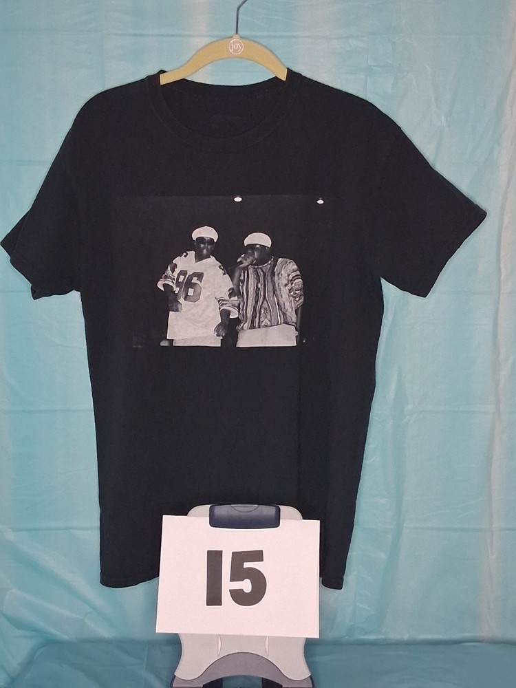 Black Notorious B.I.G. t-shirt featuring Puff Daddy