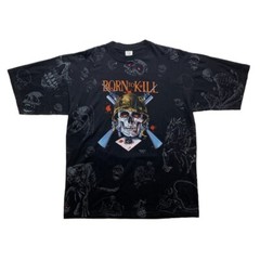 Just Brass “Born to Kill” Vintage T-Shirt Tee 1988 Deadstock NEW L Large