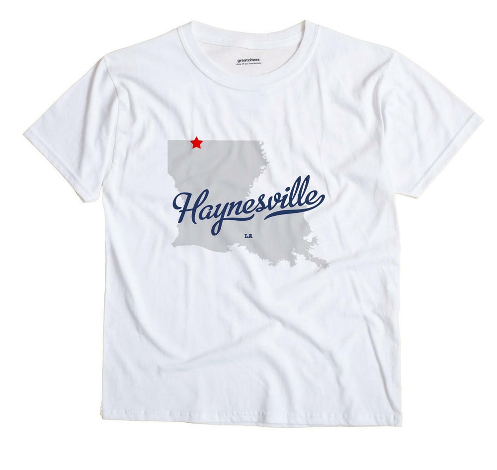 Haynesville Louisiana LA T-Shirt MAP