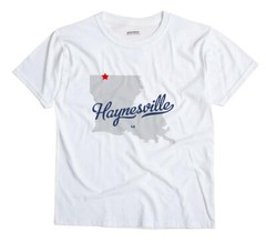 Haynesville Louisiana LA T-Shirt MAP