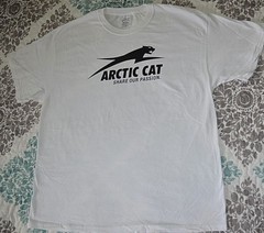 New Arctic Cat Share Our Passion Logo GILDAN T SHIRT White Size M & XL Dealer