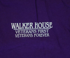 Jerzees Shirt Mens Medium Purple Walker House Veterans Forever Graphic Tee