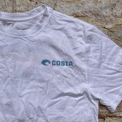 Costa Del Mar Men’s T-Shirt Short Sleeves In White Size M