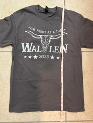 Morgan Wallen Tour 2023 T-Shirt Medium Unisex Gray One Night At A Time NWOT