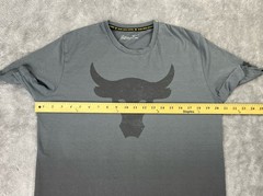 Under Armour Project Rock Shirt Mens M Brahma Bull Logo HeatGear Loose Fit