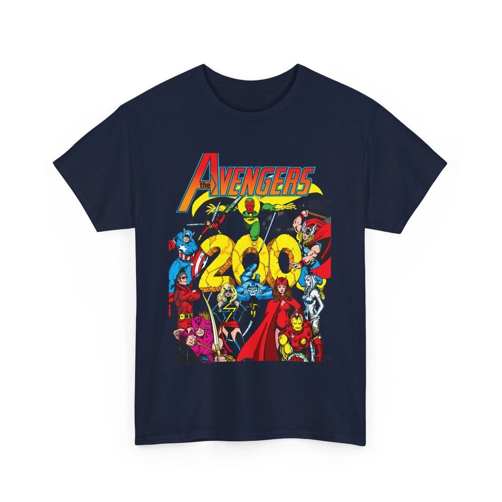 Avengers T-Shirt – George Perez Art – #200 – Thor, Vision, Hawkeye, Beast
