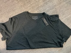Banana Republic Men’s Premium Wash Tshirt Charcoal Gray XL