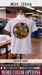 Halloween Stay Spooky Shirt, Pumpkin Ghost Scarecrow Graphic Tee