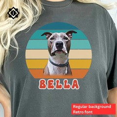 Personalized Pet Photo Comfort Tee Your Dog Cat