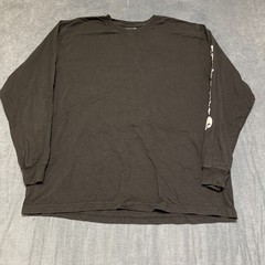 Carhartt Shirt Mens XL Black Graphic Rib Knit Loose Fit Heavyweight Crew Neck