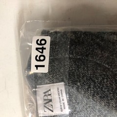 ZARA Crewneck Jersey Knit Sweater Shirt Black/White Mens Medium Long Sleeve