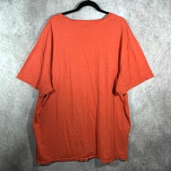 Polo Ralph Lauren Shirt Mens Size 2XB Orange Short Sleeve V-Neck Casual Cotton