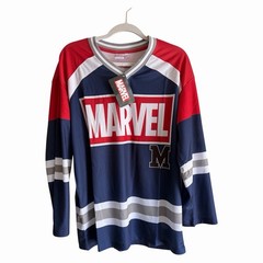 Officially Licensed MARVEL Mesh Hockey Jersey Marvel Comics / Unisex /NWT