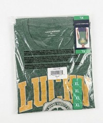 Lucky Brand New Mens T Shirt XL Green Graphic Tee NWT