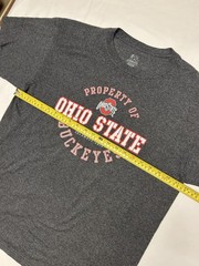 J America Sportswear Men’s Ohio State Buckeyes Gray Graphic Tee L Crew Neck