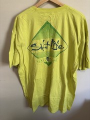 Salt Life Neon Yellow Graphic Pocket T-Shirt – Size XL