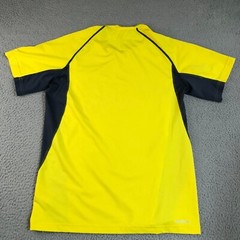 Adidas Shirt Mens Medium Yellow Climacool Sportswear Outdoor Athletic logo