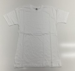 Blank Knights White Combed Cotton T-Shirt Mens Size Medium New