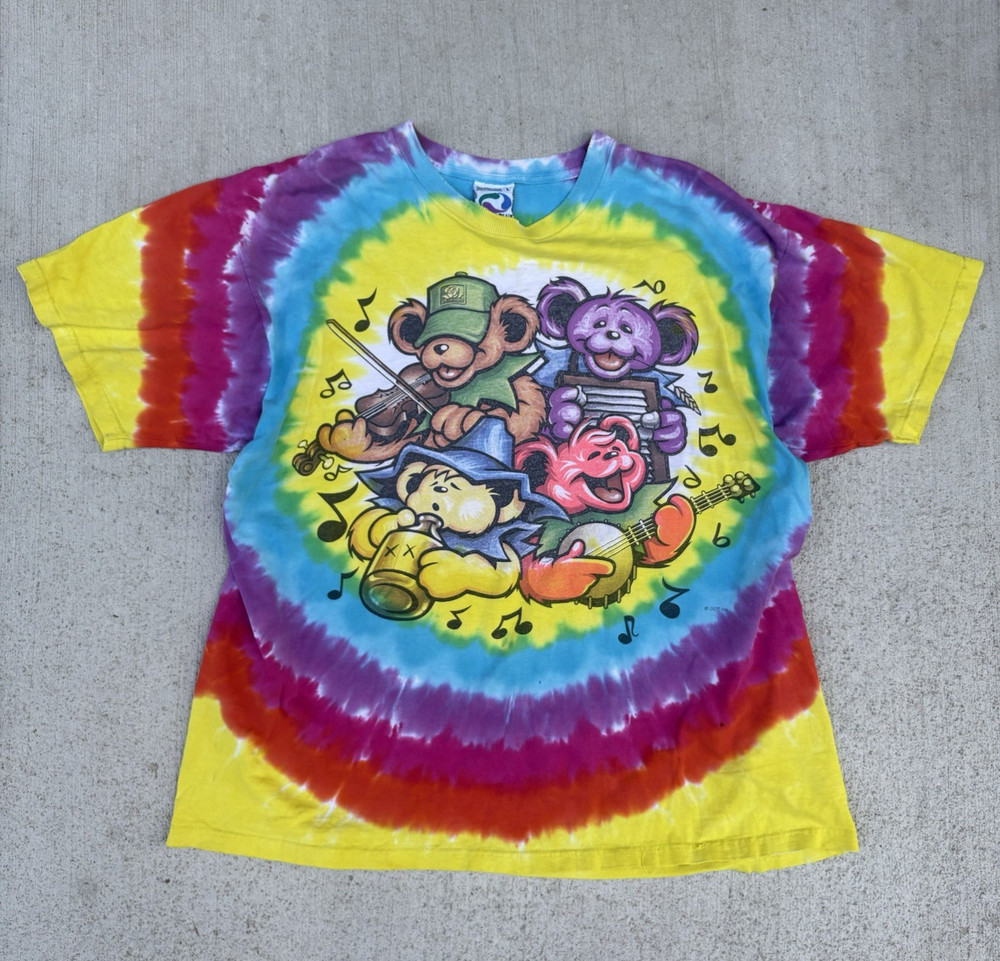 Liquid Blue Grateful Dead Big River Jamboree Tie-Dye T Shirt Size L