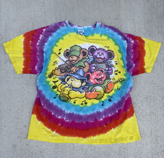 Liquid Blue Grateful Dead Big River Jamboree Tie-Dye T Shirt Size L