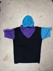 VTG 1990 NBA Charlotte Hornets Double Hood Starter Tee Made In Korea Large