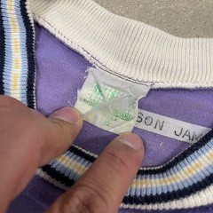 Vintage Guess Purple Embroidered Men’s Shirt Cyan Gold Logo Multi-Color 90s VTG
