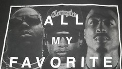 Favorite Rappers are Dead BIGGIE EAZY E TUPAC T-Shirt M Hip Hop Original Flavor