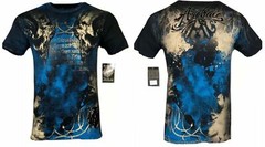 ARCHAIC by AFFLICTION Men’s T-Shirt NEWMAN Black Biker MMA S-5XL
