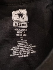 Official US Army Digital Camouflage Graphic Military Black Tee Shirt Made in USA