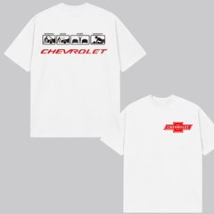 Chevrolet Daily Routine T-Shirt Car Lover Lifestyle Graphic 2-Sided Men’s Women