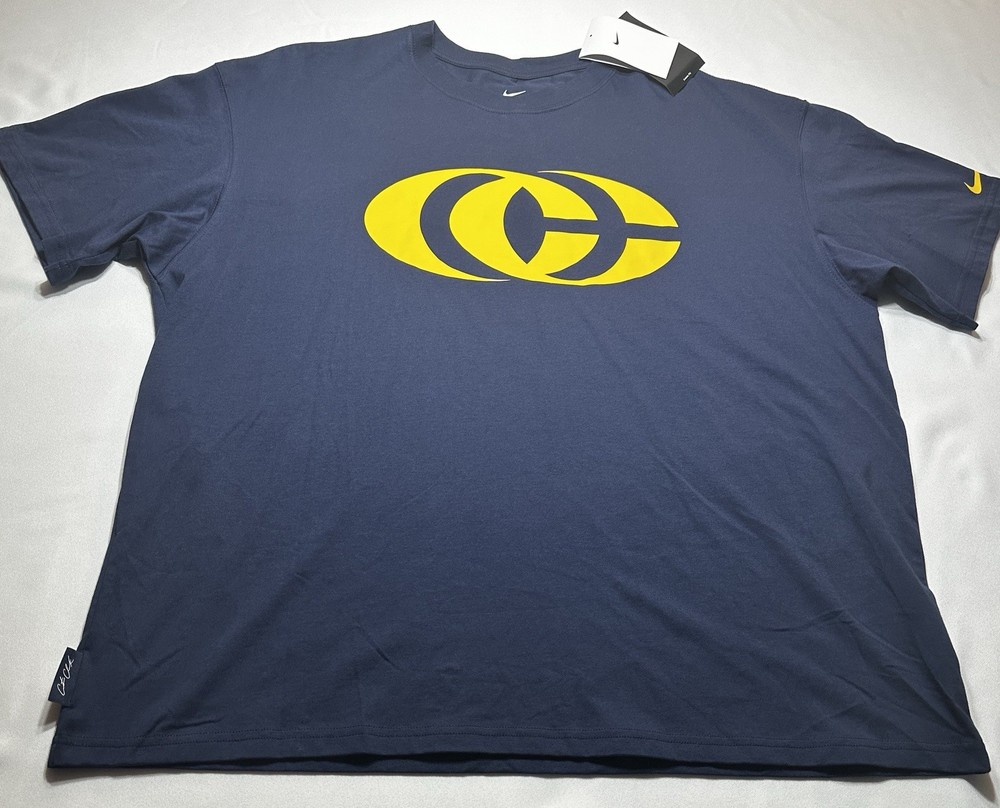 Caitlin Clark Nike Unisex Mens XL Shirt CC Logo Loose Fit IQ5896-410 NWT New