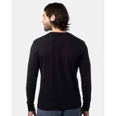 Alternative L94323 Mens Black Cotton Jersey Long Sleeve Go-To Tee Size M