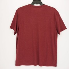 Roundtree & Yorke Men’s Short-Sleeve Shirt L Red Heather Soft-Washed NWT