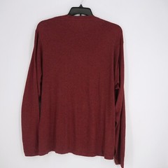 Cremieux Men’s Long-Sleeve Shirt Crew Neck XL Red Black Specks NWT