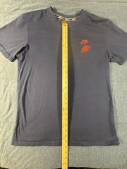 The Nike Tee World Tour T Shirt Navy Blue Red Crewneck Sz Large