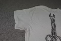 Tool 2009 Tour Shirt Mens Large White Los Angeles CA Wrench Opiate Double Sided